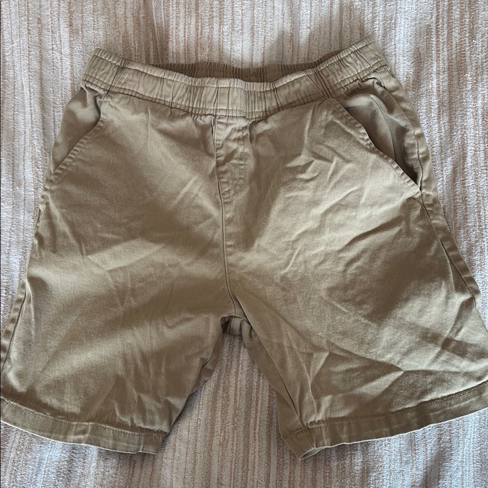 Architect Tan Relaxed Fit boys Shorts with Elastic Waistband